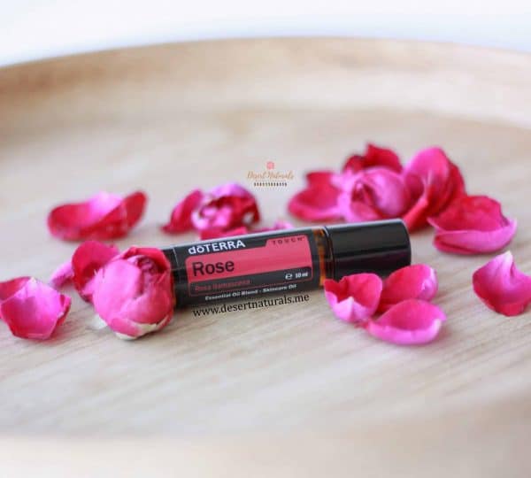 Rose essential oil in a roller from doTERRA