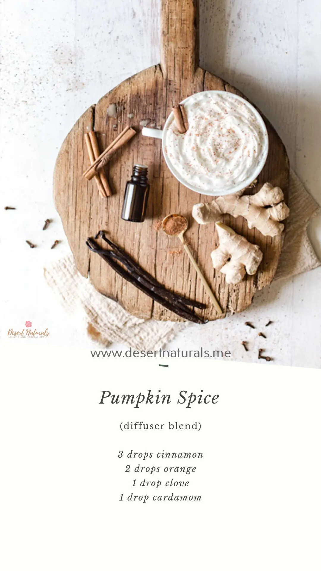 pumpkin spice coffee with essential oil diffuser blend
