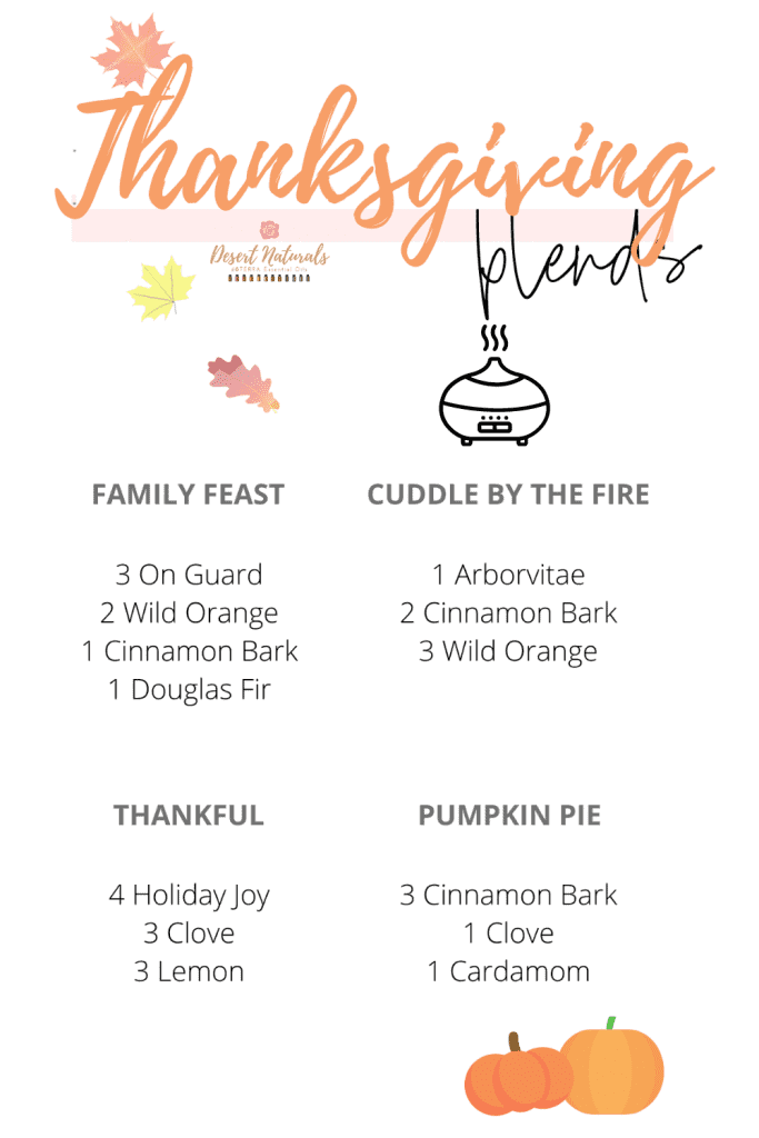 doTERRA Essential Oil Diffuser Blends for Thanksgiving