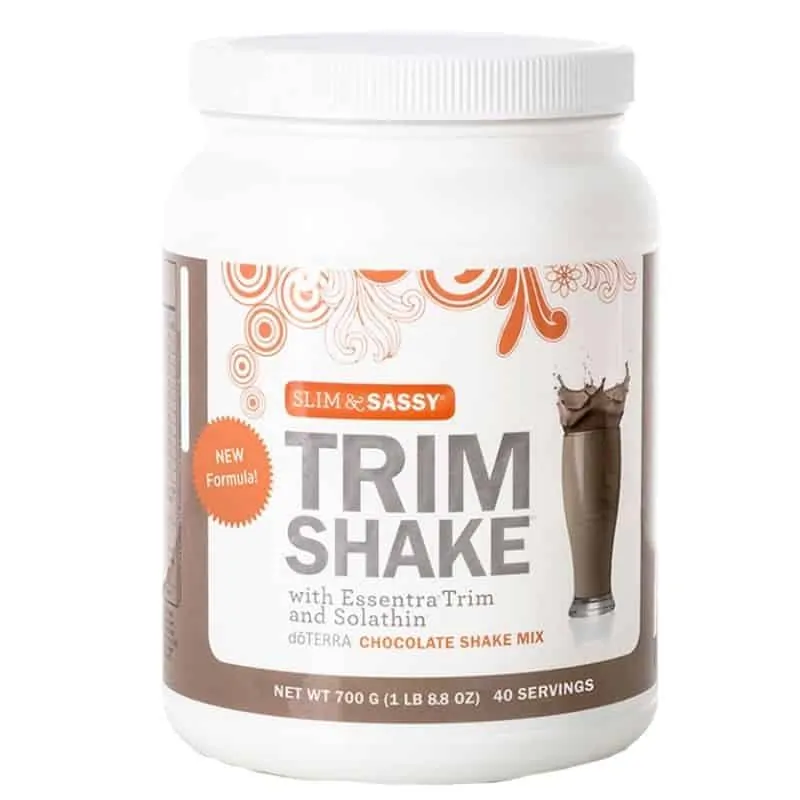 doTERRA Trim Shake Chocolate the doTERRA slim and sassy TrimShake can be used as a meal replacement shake and part of a weight loss program