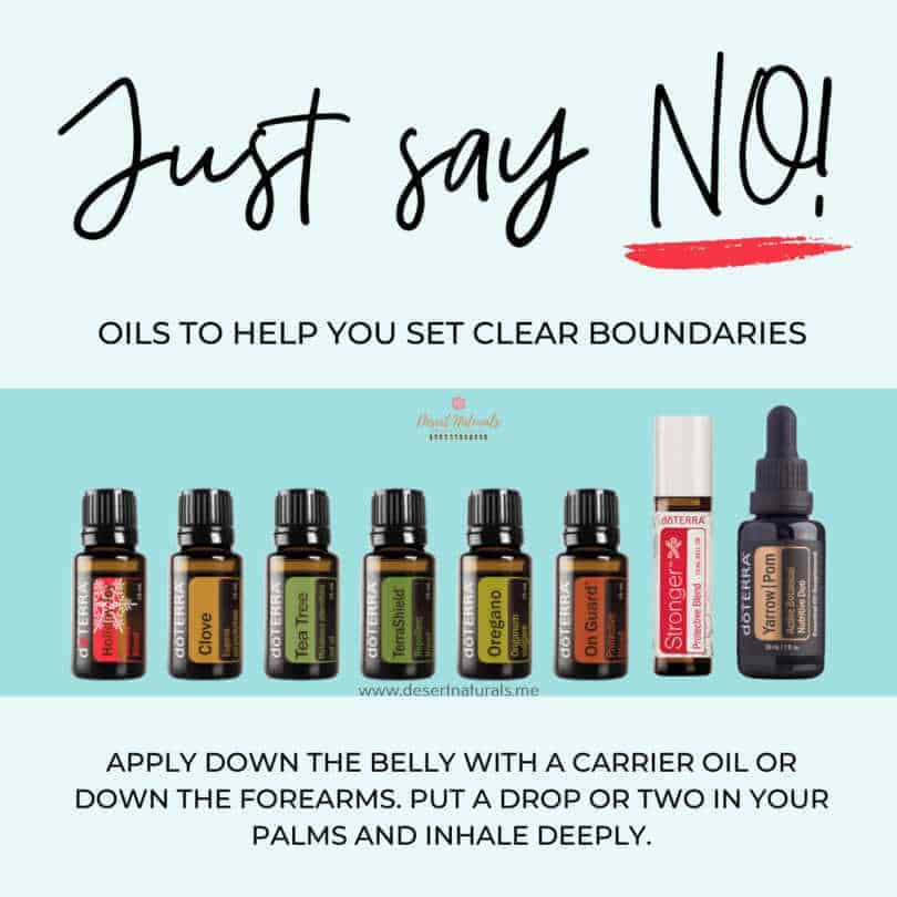 self care means setting boundaries. these essential oils can help 