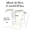 The ultimate essential oil life printable planner, journal, and calendar for 2021. Keep track of all your essential oil recipes, blends, and inventory, plus your daily, weekly, and monthly schedule.