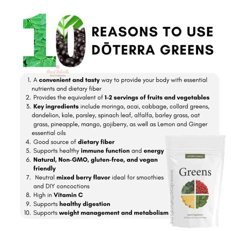 10 ways to use doTERRA Greens