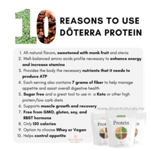 doTERRA Protein powder 10 reasons to use 10 reasons you should use the doTERRA chocolate, vanilla, or vegan protein shake powder from the new nutrition line of products