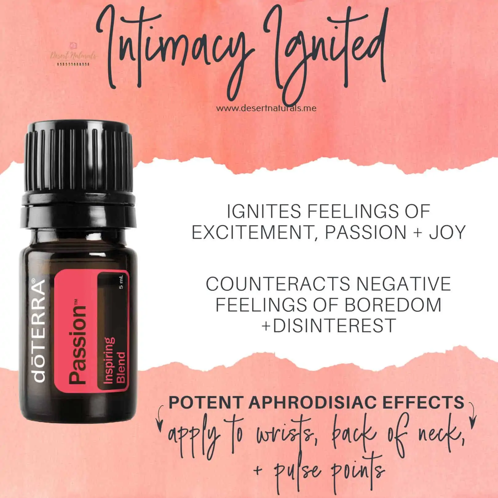 Passion essential oil is perfect for romance and valentine's day