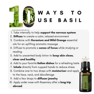 Benefits and uses for doterra basil essential oil