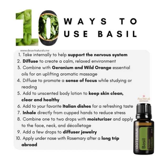 Benefits and uses for doterra basil essential oil