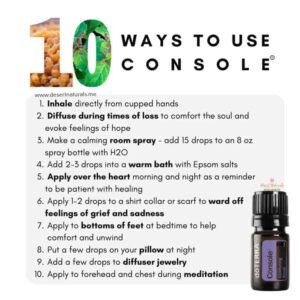 10 ways for how to use and get the benefits of doterra console essential oil grief blend