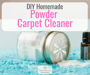 homemade diy carpet powder cleaner and deodorizer with baking soda and doterra essential oil