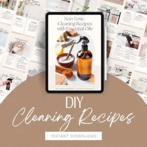 diy cleaning recipes with essential oils ebook mockup