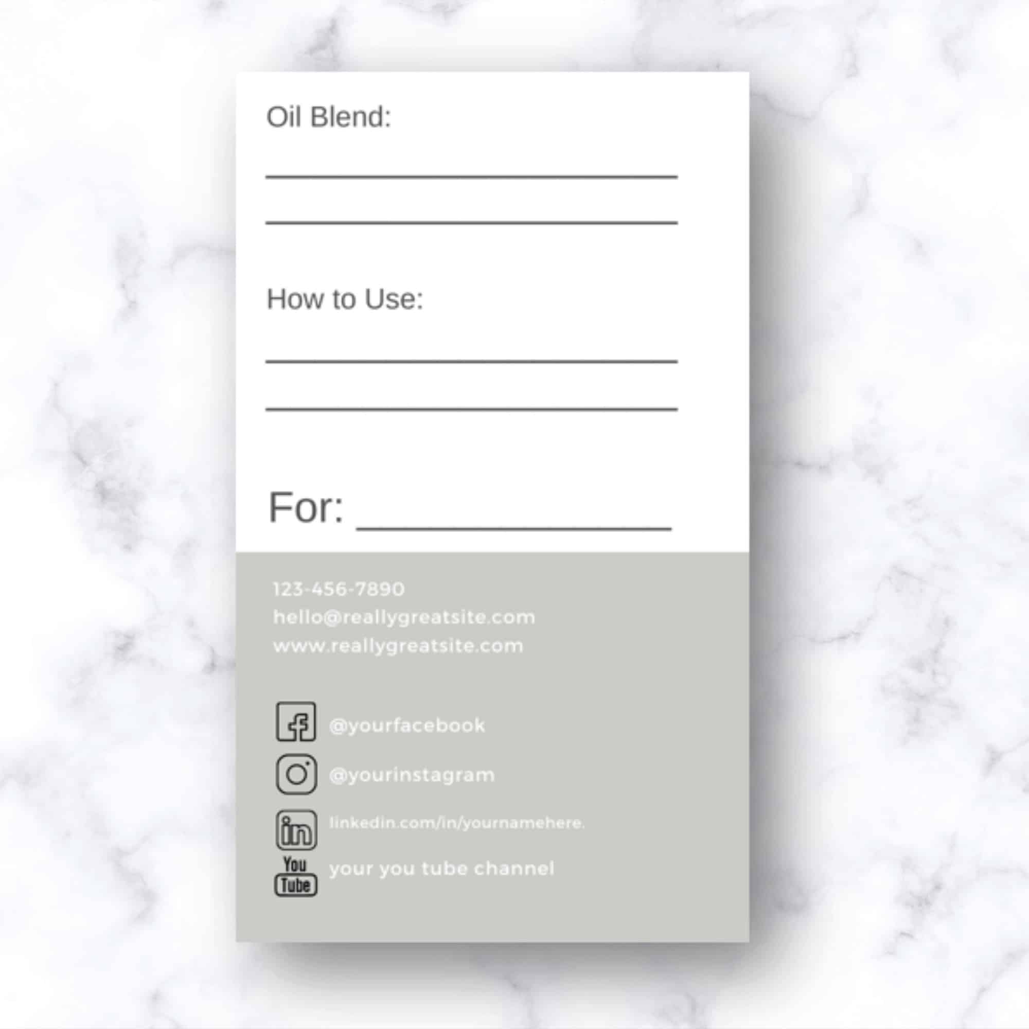 doterra wellness advocate digital download business card