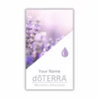 doterra business card mockup front lavender