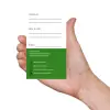 doterra business card peppermint theme with green accents