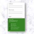 doterra business card custom with green accents and peppermint essential oil theme