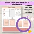 essential oil life planner daily self care tracking