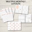 You'll get multiple monthly layouts with your essential oil printable planner