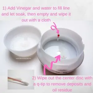 directions for how to clean a diffuser 