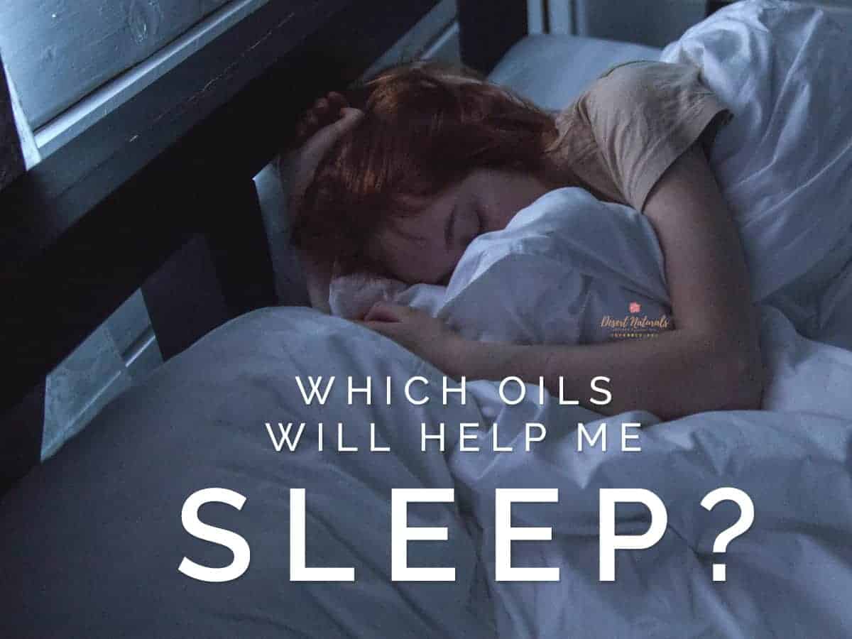 woman sleeping.  Which essential oils will help me sleep?