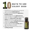 a list of 10 ways to use doTERRA celery seed essential oil