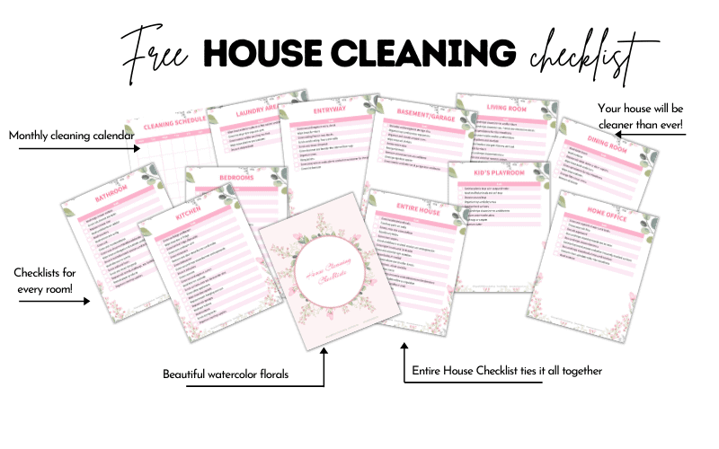 House cleaning checklist mockup