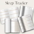 mockup pages of sleep tracker printable