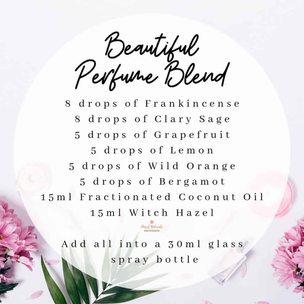 beautiful essential oil perfume blend recipe