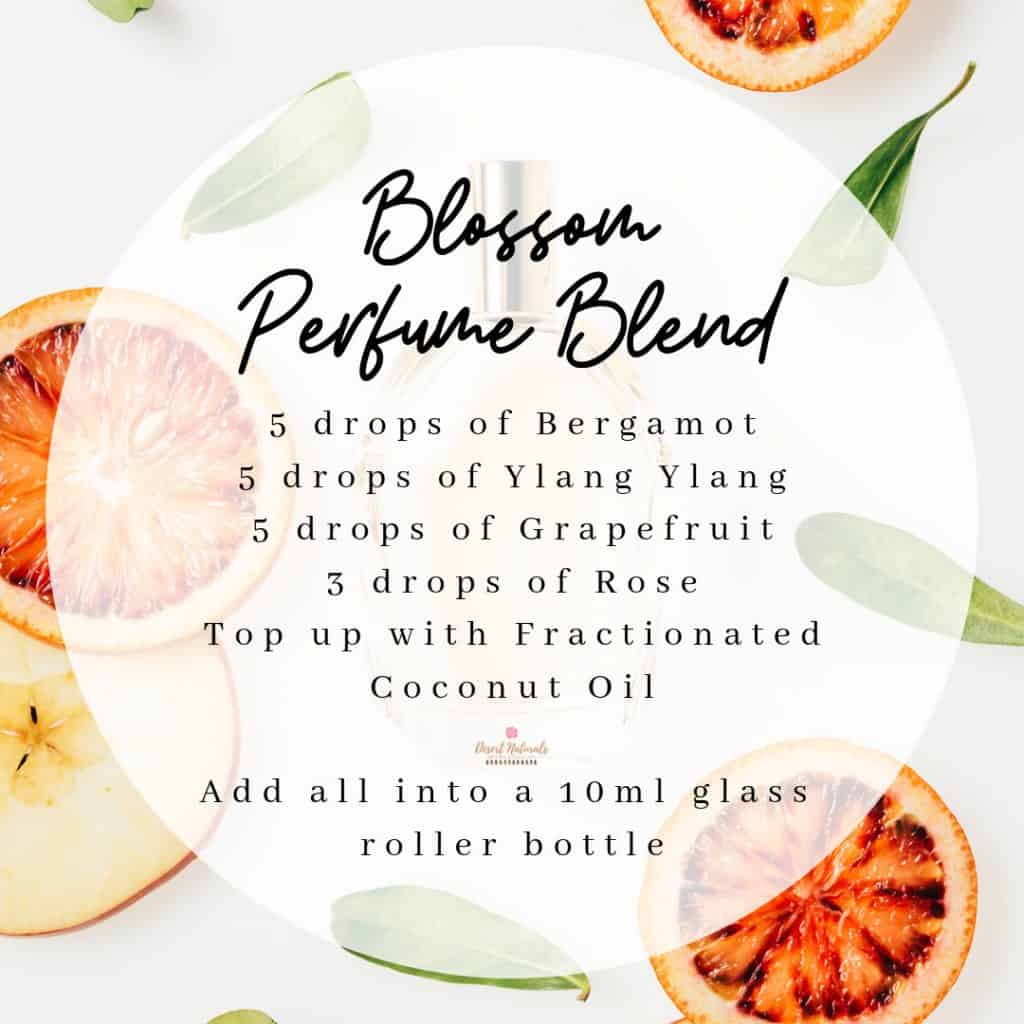 Blossom essential oil perfume blend recipe