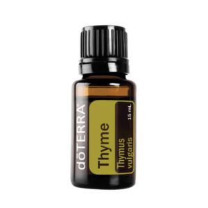 a 15ml bottle of doTERRA Thyme essential oil