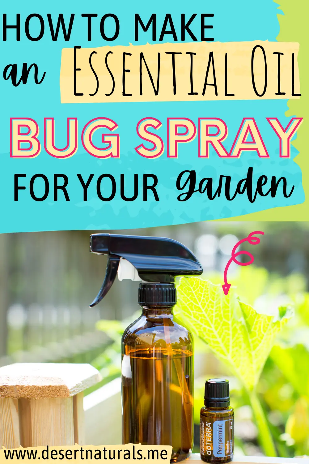 how to make an essential oil bug spray for your garden recipe
