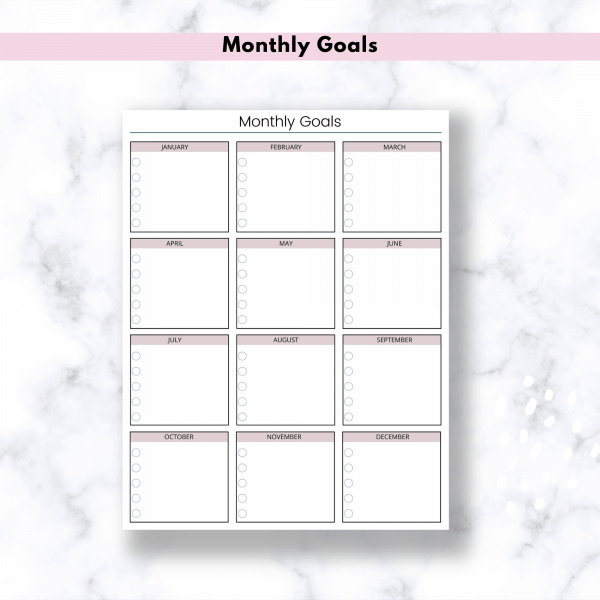 social media marketing content planner monthly