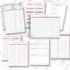 printable planner pages from the essential oil business planner including a sample tracker