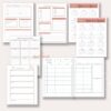 mockup showing year at a glance pages from the essential oil business planner