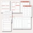mockup showing year at a glance pages from the essential oil business planner