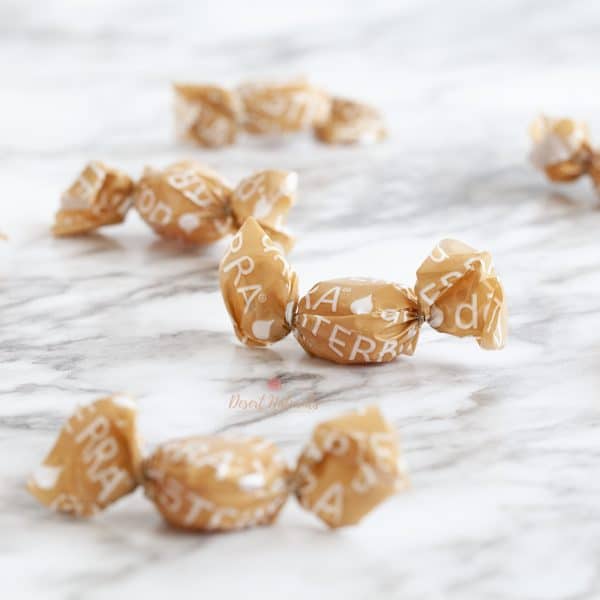 individually wrapped doterra ginger drops on marble counter