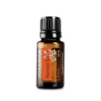 white background with bottle of doTERRA Harvest Spice fall essential oil blend