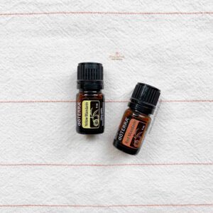 a 5ml bottle of doterra red mandarin and yello mandarin