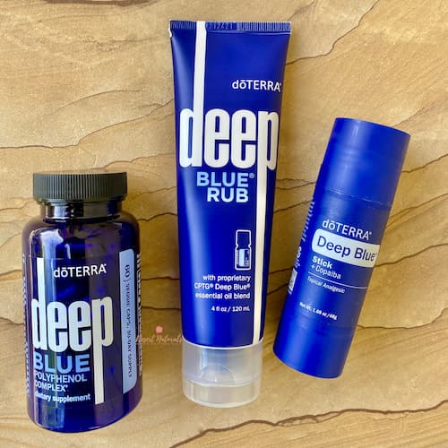 all the doTERRA Deep Blue products
