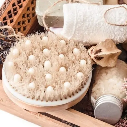 gift basket containing diy essential oil gifts