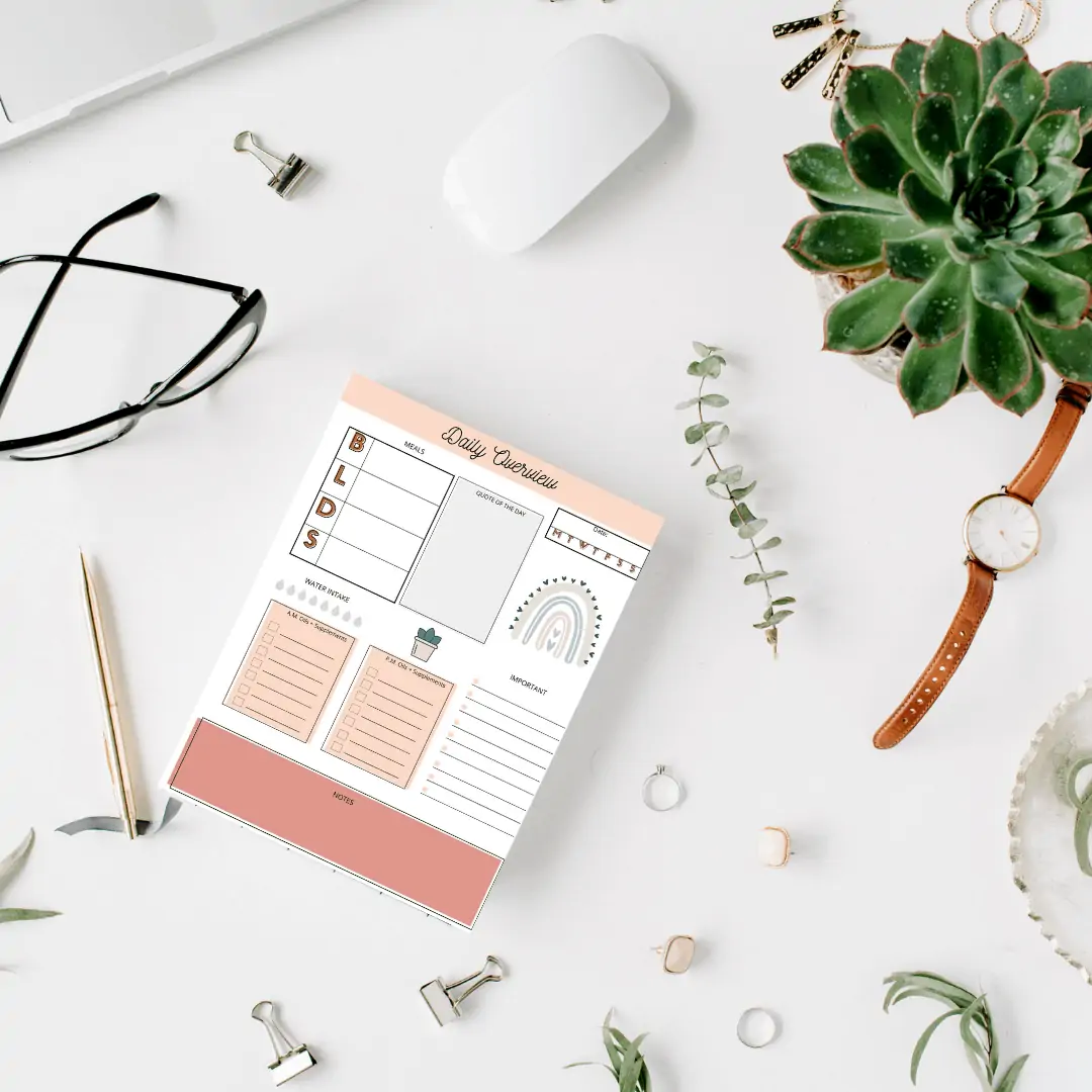 printable planner mockup