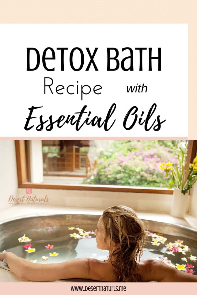 detox bath recipe with essential oils pin