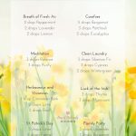 a list of essential oil diffuser blends for March