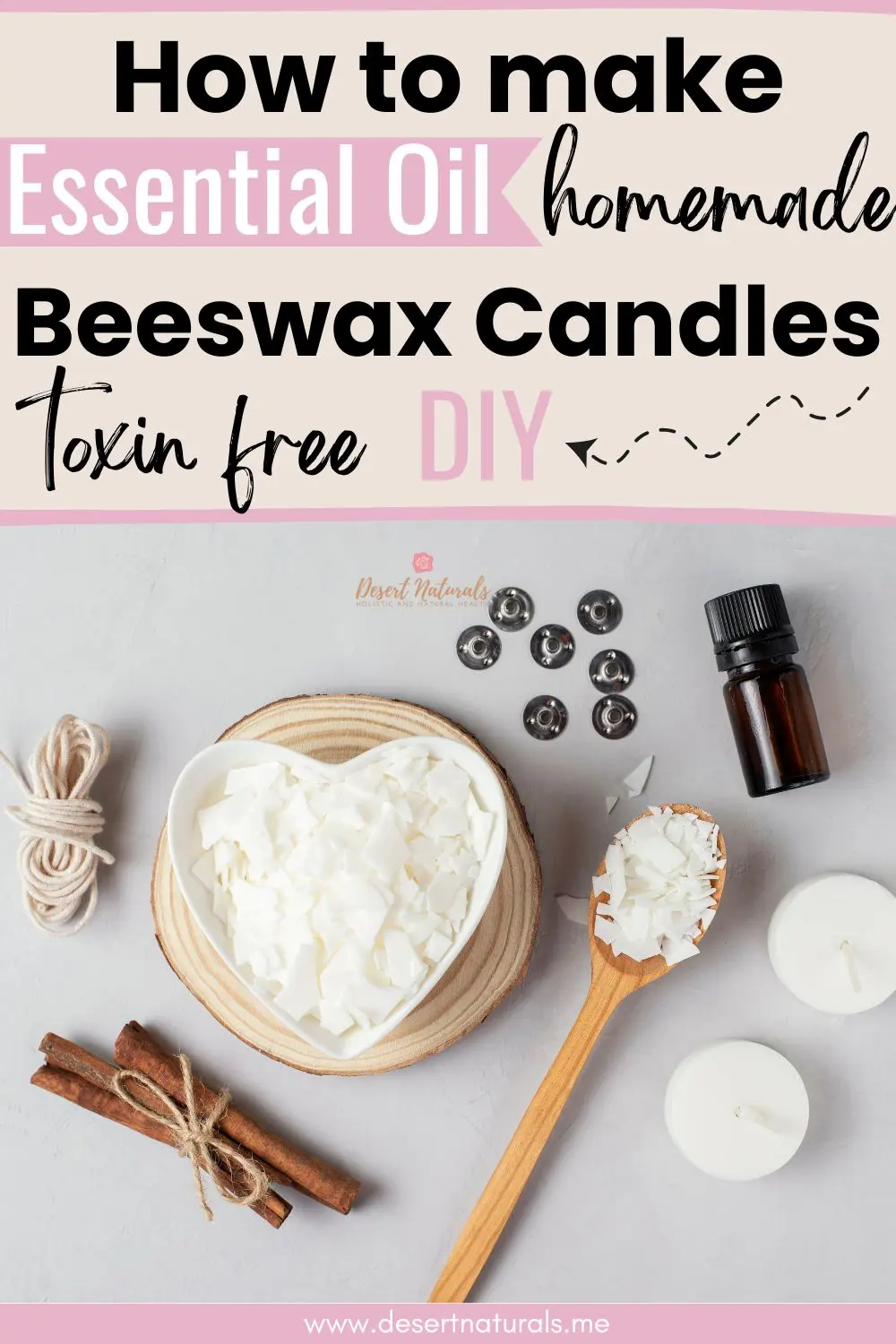 The Easiest Beeswax Candle Recipe  Homemade Gift Ideas - Our Oily