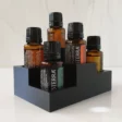 multilevel essential oil storage retail display with doterra bottles