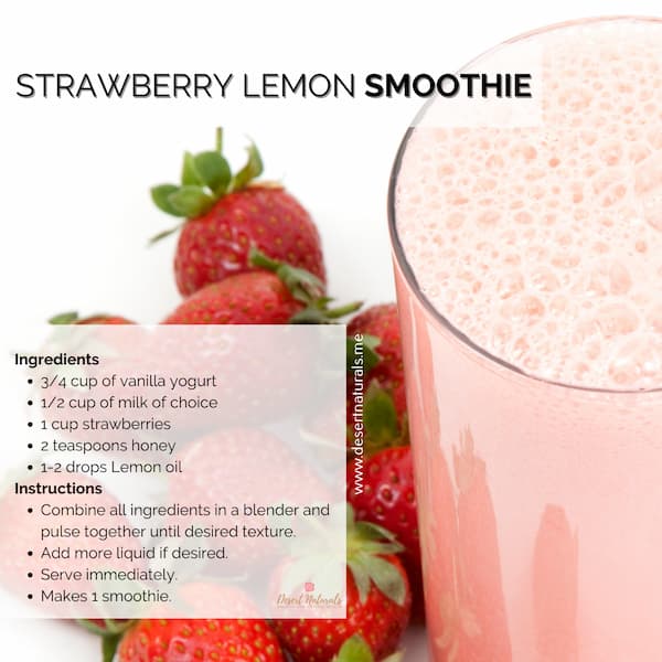 Strawberry Lemon essential oil Smoothie