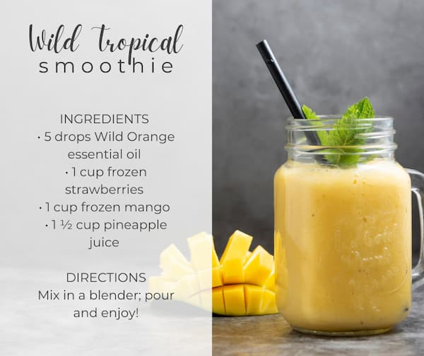WILD TROPICAl essential oil smoothie