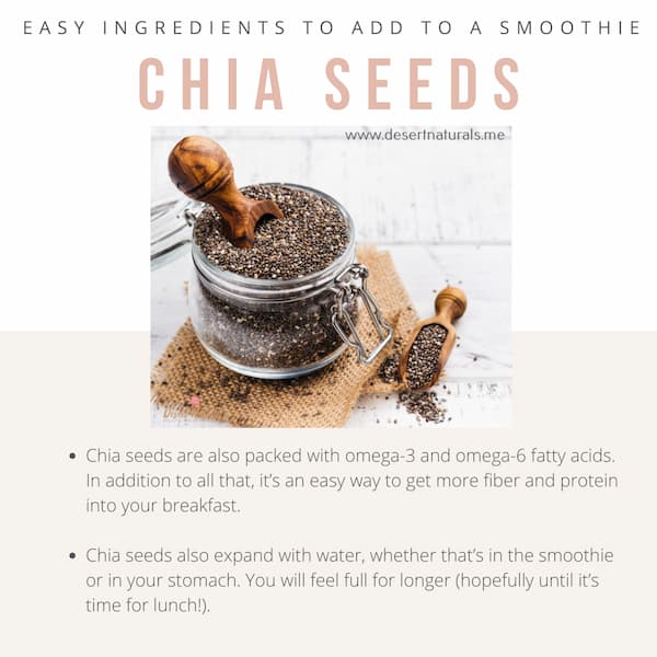 essential oil smoothie chia seeds