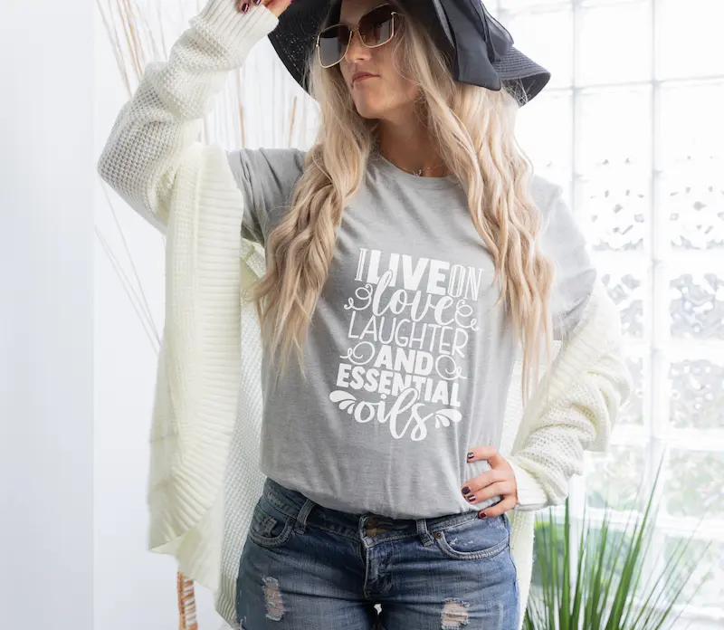 i live on love laughter and essential oils grey i live on love laughter and essential oils grey