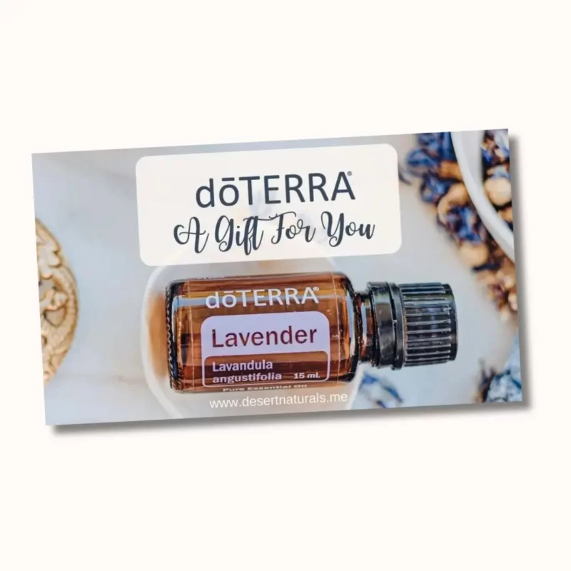 doterra gift card mockup lavender doterra gift card mockup with Lavender essential oil