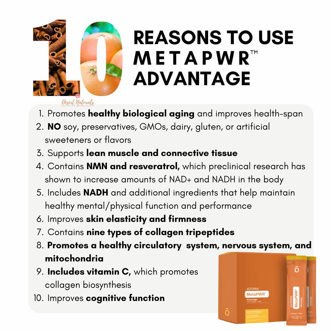 a list of 10 reasons to use doterra metapwr advantage collagen