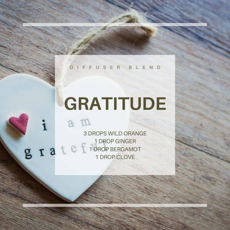 Thanksgiving diffuser blend recipe for Gratitude